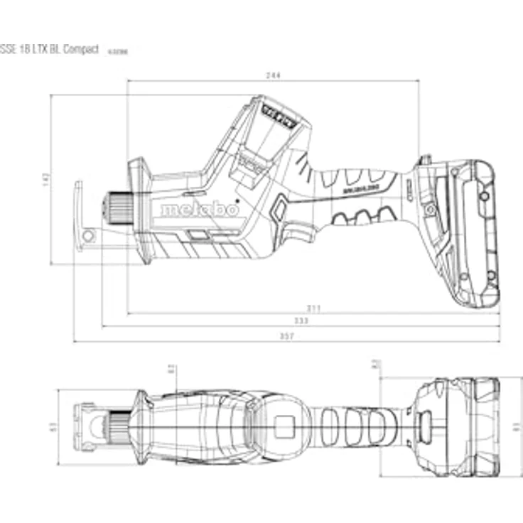 Akkusäbelsäge SSE 18 LTX BL Compact 18 V 16mm 0-3000min-¹ METABO – Bild 3