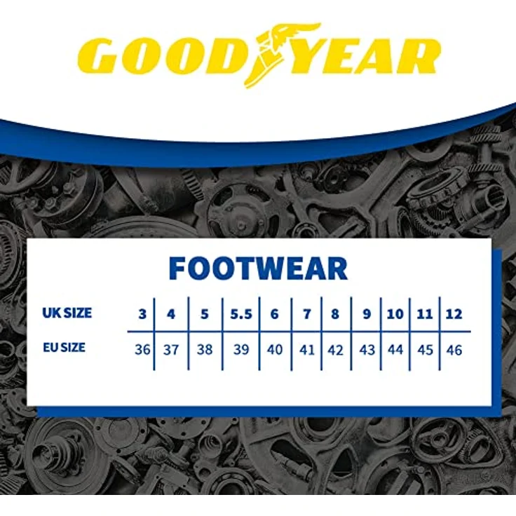 Goodyear Goodyear S3 blau Arbeitsschuh mit Kunstoff-Zehenschutzkappe und Nitrilgummisohle – Bild 6