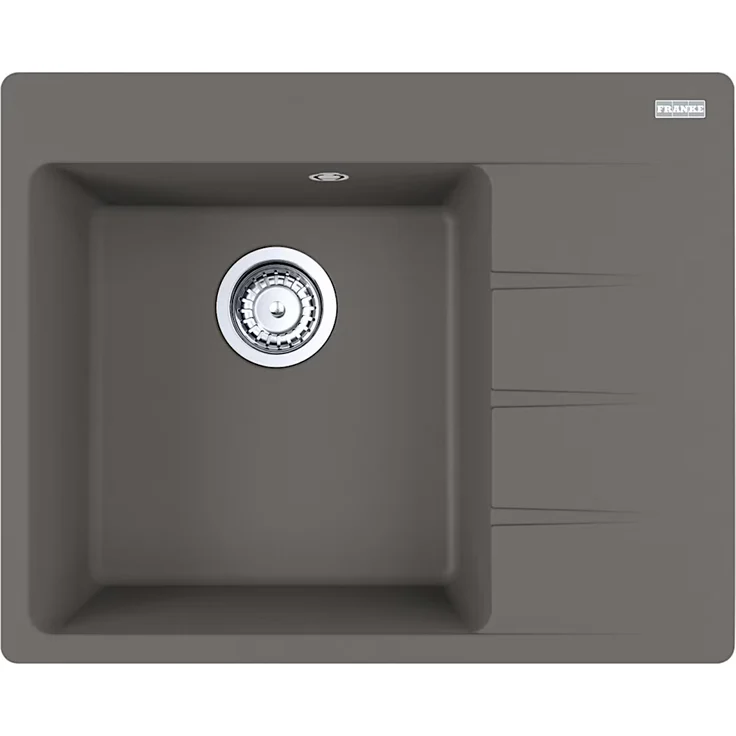 Franke Einbauspüle Centro CNG 611-62 A Fragranit Steingrau Becken links, Flächenbündig, Sanitized®, hitzebeständig bis 280°C