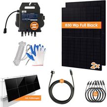 Bild für VALE Balkonkraftwerk 830Wp Full Black 