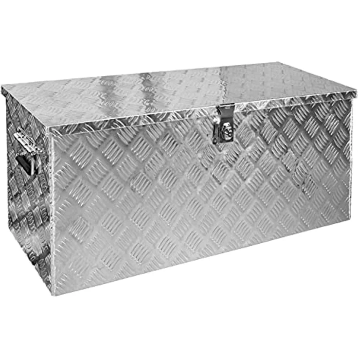 Trucky Truckbox, Deichselbox aus Aluminium, wasserdichte Werkzeugkiste mit Schloss und Schlüssel, 15 Größen verfügbar – Bild 1