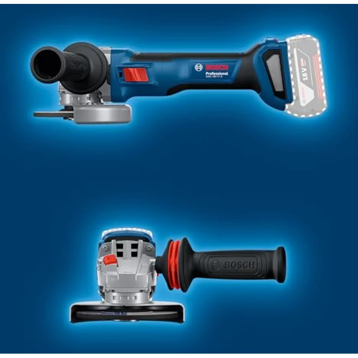 Bosch Professional GWS 18V-11 S, Akku-Winkelschleifer (18 V, ohne Akku, 125 mm Scheibendurchmesser, AMPShare 18V Akkuallianz) – Bild 7