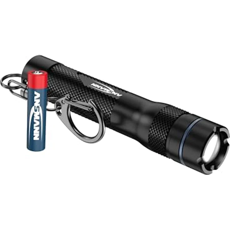 ANSMANN Taschenlampe mini für Schlüsselbund, superhelle LED mit 90 lm, ultrakompakt, robust & leicht, ideal für Notfälle & Outdoor-Aktivitäten – Bild 1
