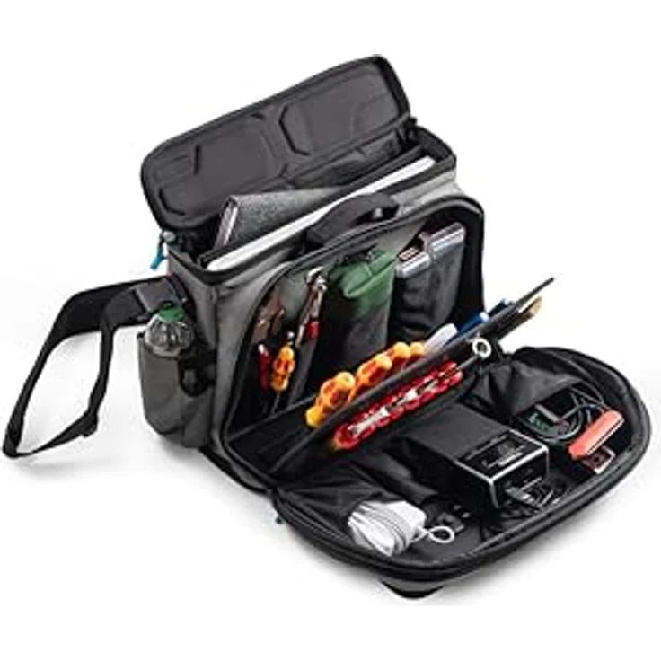 B&W International tool.modul Werkzeugtasche TEX.223 4-teilig (mit Gürtel, Werkzeugtaschen, Hammer-Halter, FIDLOCK-System, Aufbewahrung für kleine Werkzeuge) in Schwarz – Bild 3
