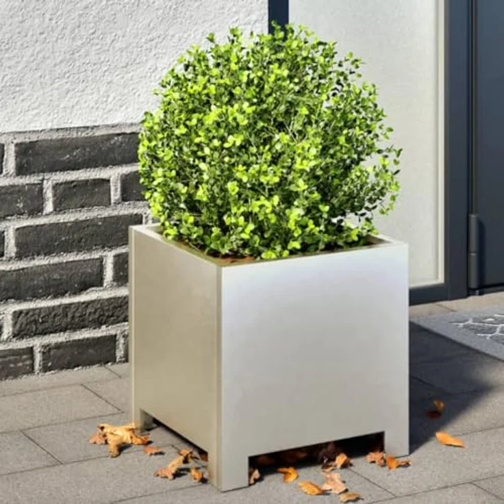vidaXL Pflanzkübel 30x30x30 cm Edelstahl, stabiles und langlebiges Material, viel Platz, Vielseitigkeit, Unkraut- und Schädlingsschutz – Bild 2