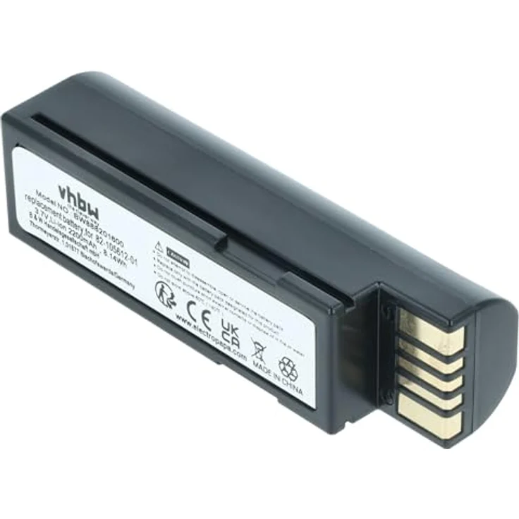 VHBW Akku Ersatz für Zebra 82-166537-01, BTRY-36IAB0E-00 für Barcodescanner (2200mAh, 3,7V, Li-Ion, schwarz) – Bild 8