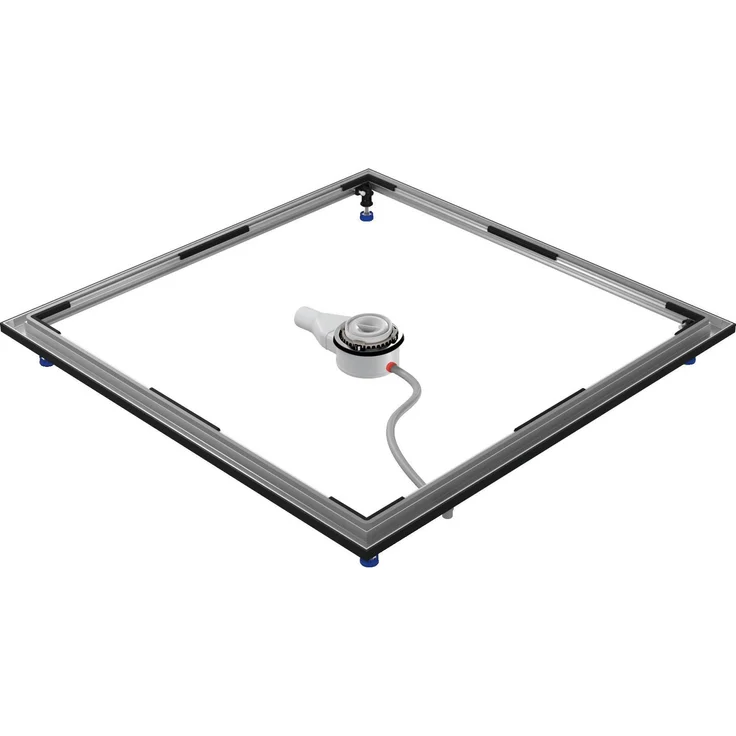 Kaldewei Franz Einbau-System-Rahmen ESR, Duschwanne bodeneben, 1000x1400mm, mit Dichtset und höhenverstellbaren 3D-Flex Füßen