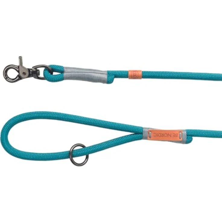 TRIXIE Hundeleine BE NORDIC Leine L–XL, 1,00 m ø 13 mm in petrol/hellgrau - Hundeleine mit nordischem Charme - für große bis sehr große Hunde – Bild 2