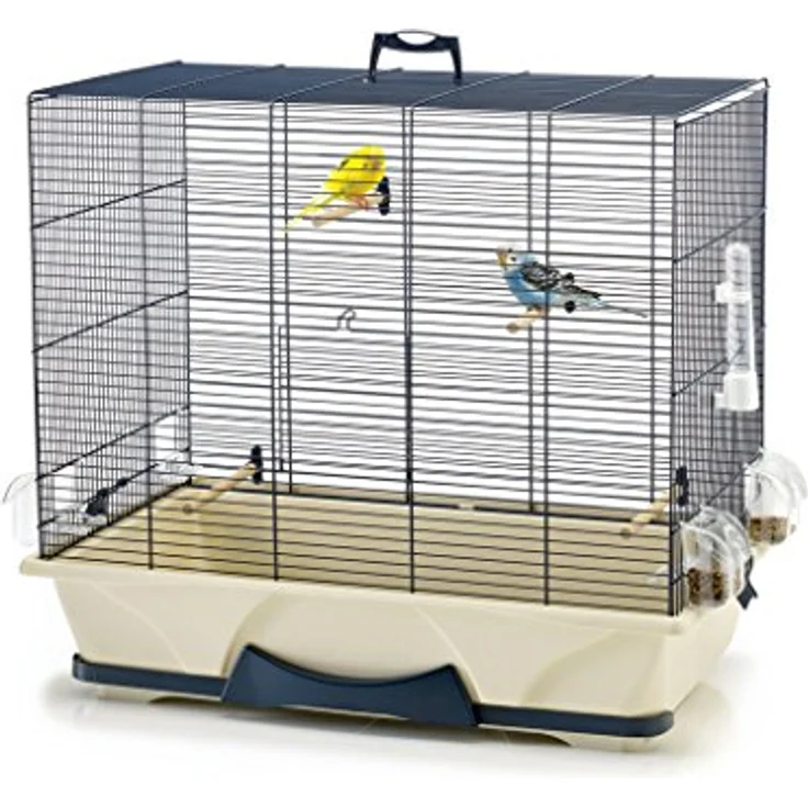 Savic 556600 Vogelheim Primo 50, 65 x 38 x 56 cm, blau/beige – Bild 2