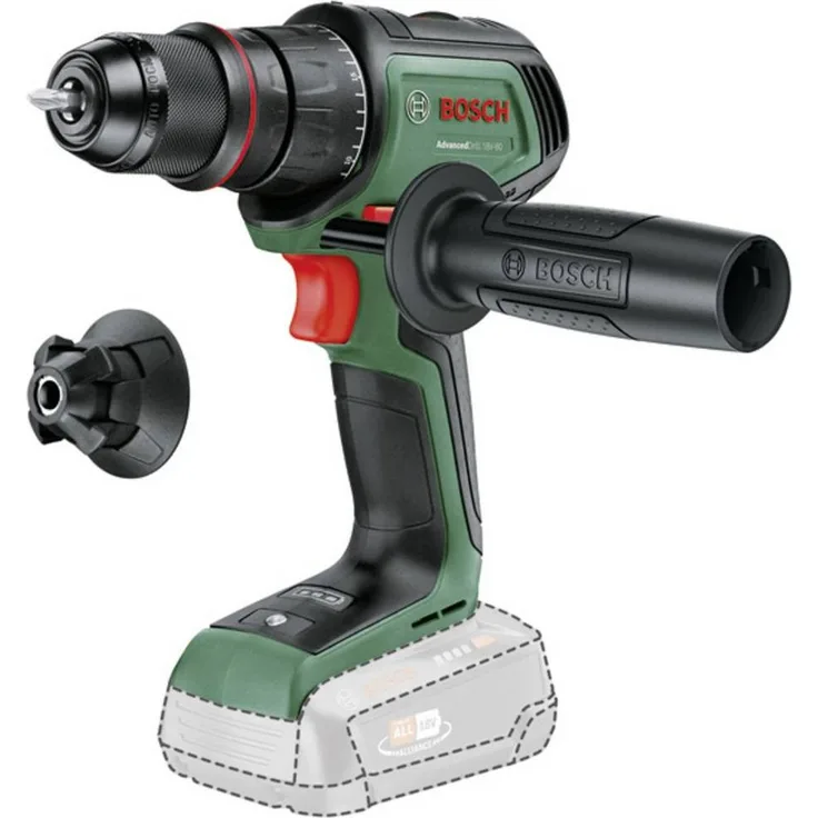 Bosch Home & Garden Akku-Bohrschrauber AdvancedDrill 18V-80 QuickSnap, kraftvoller Bohrschrauber mit 78 Nm Drehmoment, blau