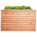 Mega Holz Hochbeet Rhombus L Lärche Holz für Außen Naturbelassen Kräuterbeet Gemüsebeet Pflanzkübel, Gartenhochbeet in Rhombus-Optik, europäische Lärche, einfacher Aufbau