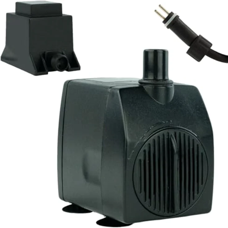 KERRY Wasserpumpe KEP950L – 950 L/H | 14 Watt | 180 cm Förderhöhe | Teich- und Aquariumpumpe | Schwarz – Bild 1