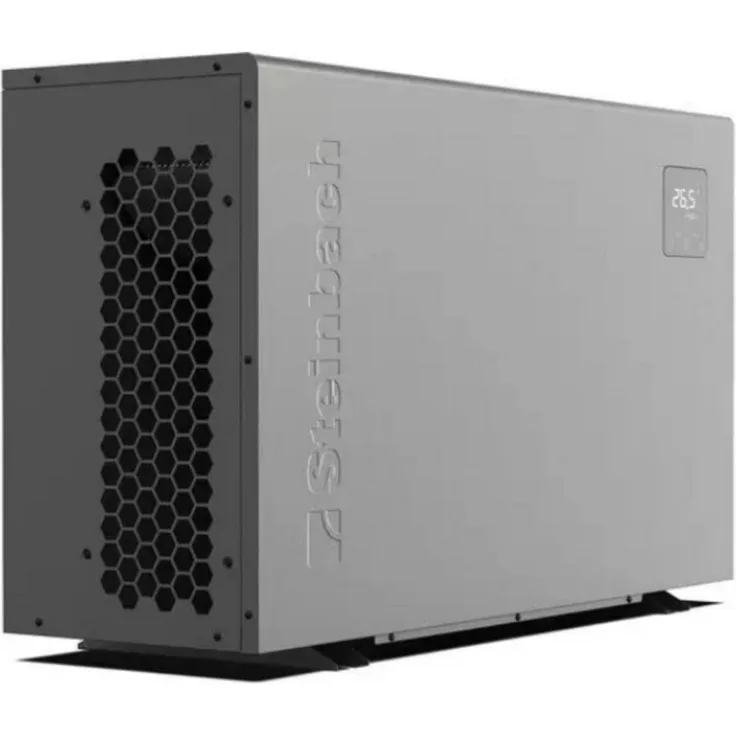 Steinbach Pool-Wärmepumpe "Silent 5" (grau, 5 kW Heizleistung, für Pools bis 25.000 l)