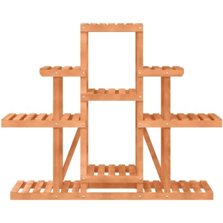 vidaXL Blumenständer, Pflanzständer 110x25x96 cm Massivholz Tanne, langlebig und vielseitig einsetzbar – Bild 5