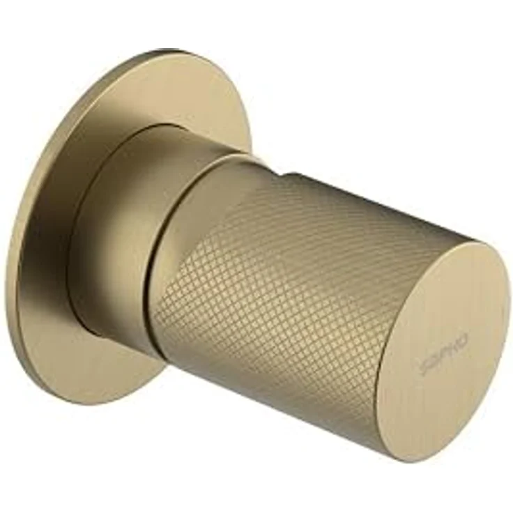 Sapho ULTRATAP Unterputz-Duscharmatur, 1 Weg, gold matt, Rund, Hebelsteuerung, Messing, Set mit 2 Stück – Bild 1