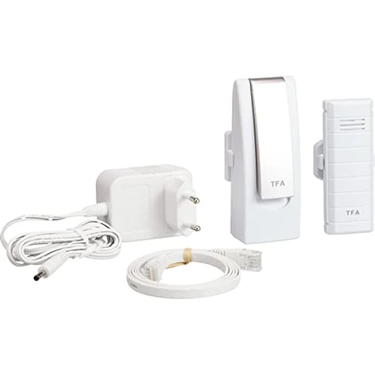 TFA WeatherHub SET1, Wetterstation mit Temperaturmonitor und 90 Tagen Datenhistorie, Weiß – Bild 3