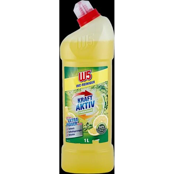 W5 WC-Reiniger Kraft Aktiv Zitronenfrische