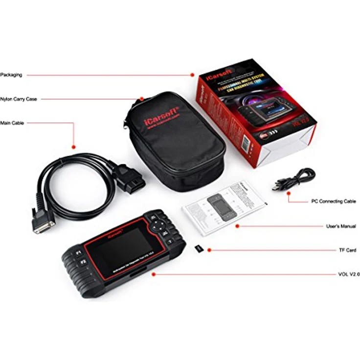 Icarsoft OBD II Diagnosetool VOL V2.0 icvol2 Passend für (Auto-Marke): Saab, Volvo uneingeschränkt 1St. – Bild 9