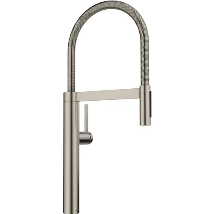 Blanco CULINA-S II, Küchenarmatur satin platinum, Hochdruck mit flexibler Metallschlauch und Zweistrahlbrause, 527702 – Bild 1