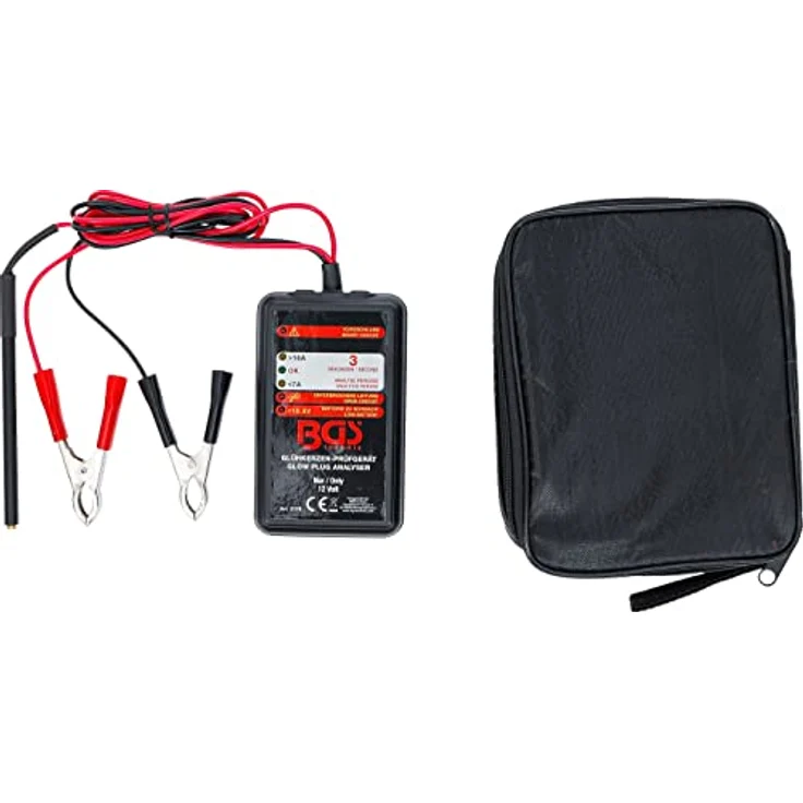 BGS Multimeter Glühkerzen-Prüfgerät 12 V mit LED-Anzeige, einfache Bedienung ohne Demontage – Bild 3