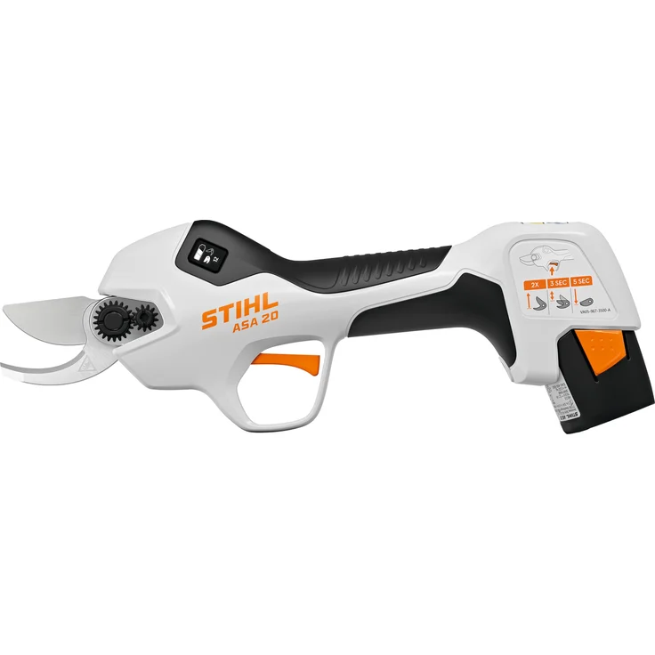 STIHL Akku-Astschere "ASA 20", für Äste bis 25 mm, mit LED-Display und zwei Klingenöffnungsweiten, ohne Akku und Ladegerät