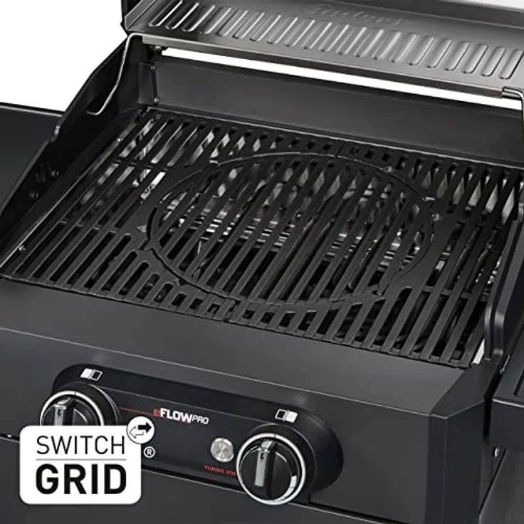 Enders® Elektrogrill eFLOW PRO 2 TURBO™ aus der SHADOW-Serie, Gussrost SWITCH GRID™, TURBO ZONE für heiße Temperaturen, Aluguss an Garhaube & Brennkammer, Grillwagen, SIMPLE CLEAN Reinigungssystem – Bild 4