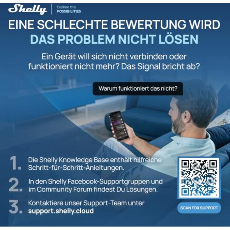 Shelly Präsenzmelder Presence Sensor Gen4, Bewegungsmelder mit WLAN, Zigbee, BT und Matter, schwarz – Bild 9