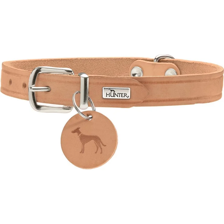 Hunter Hunde-Halsband Aalborg natur L