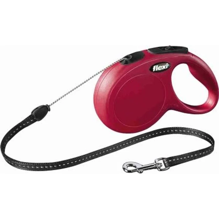 flexi New CLASSIC Seil-Rollleine rot M – 5m