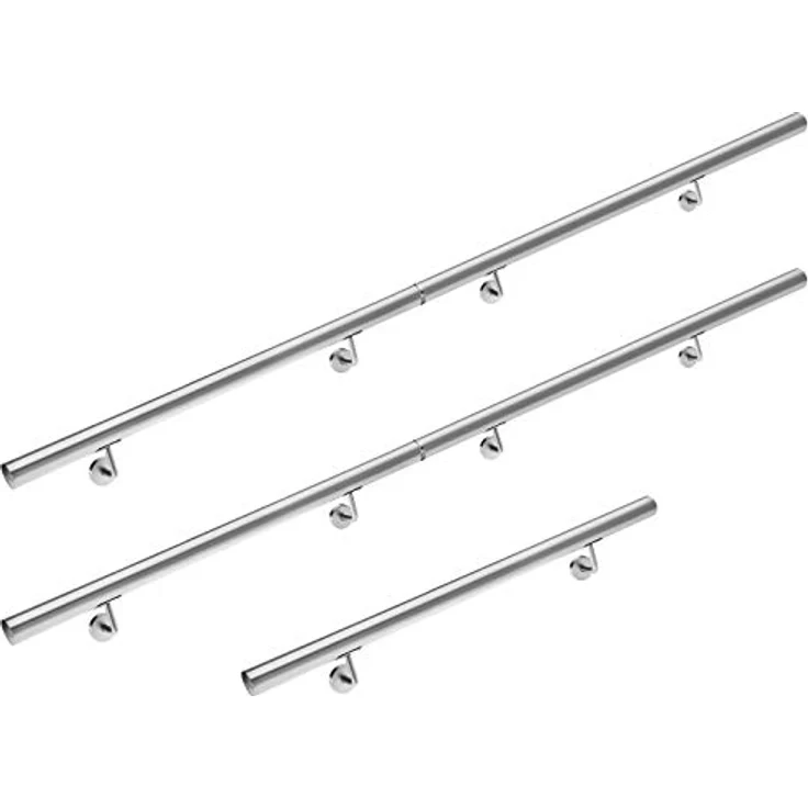 monzana Handlauf 500cm Edelstahl V2A Geländer Treppe Wandhandlauf Brüstung Griff 80-600cm – Bild 2