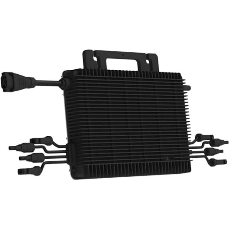 Hoymiles HMS-1800-4T Mikroinverter für vier Solarmodule 1800 Watt für Balkonkraftwerk (Schwarz) - Einfache Installation, IP67, natürliche Konvektion, WIFI-Erweiterungsoption – Bild 1