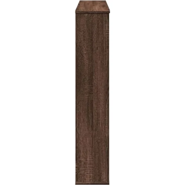 vidaXL Kaminumrandung Braun Eichen-Optik, 100x20x100 cm, Holzwerkstoff, pflegeleicht und langlebig – Bild 5