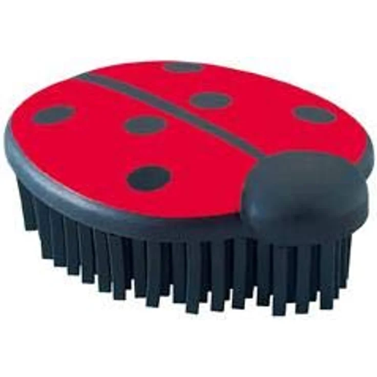 HUNTER Marienkäfer Bürste, flexible Gummiborsten zum Entfernen von Tierhaaren, 10 cm – Bild 2