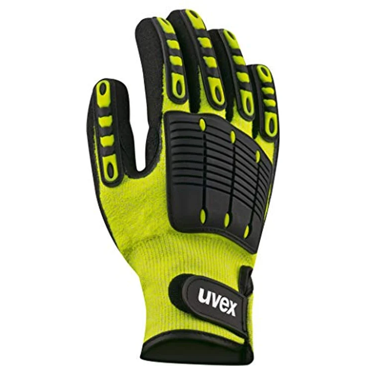 Uvex Synexo Impact 1 Schnittschutzhandschuhe - Gelb-Schwarz - Gr 07 (S) – Bild 2
