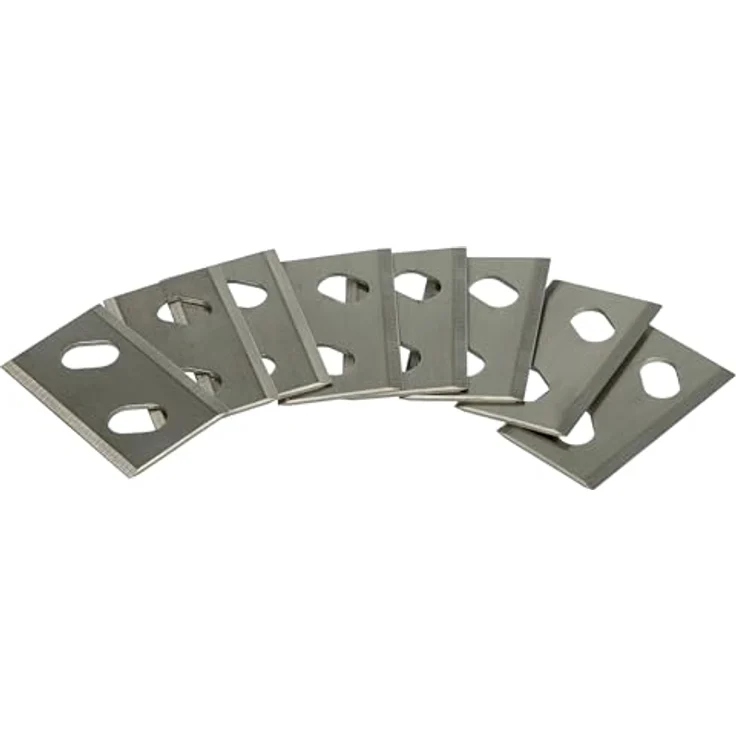 vhbw Rasenmähermesser Ersatz für Cub Cadet 122-105-603, 8 Stück, silber, Hochleistungsklingen aus Chrom-Carbon-Stahl, einfache Montage – Bild 3