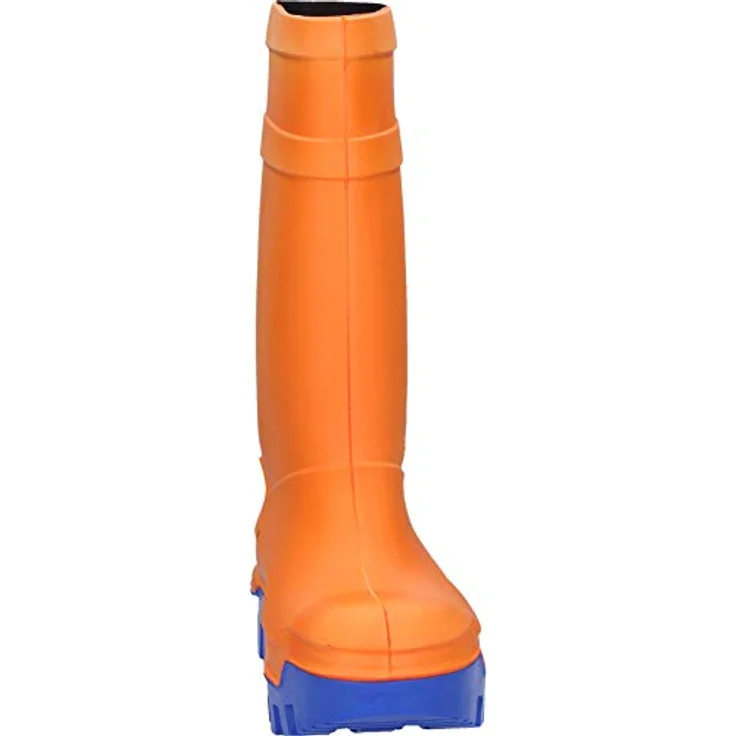 Dunlop PuroFort Thermo+, Sicherheits-Gummistiefel mit Stahlkappe, für Temperaturen bis -50 °C, orange/blau, Gr. 46 – Bild 2