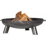 FARMCOOK Feuerschale PAN-37 Stahl unbehandelt in drei Größen (Ø 70 cm H 23 cm)