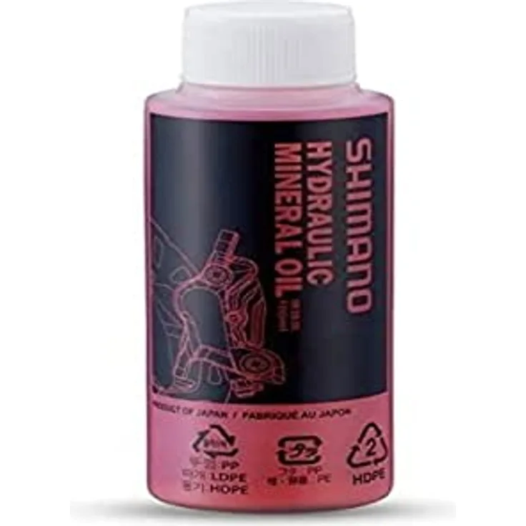 SHIMANO Mineralöl für Scheibenbremsen Flasche 100 ml, Y8399802B, red