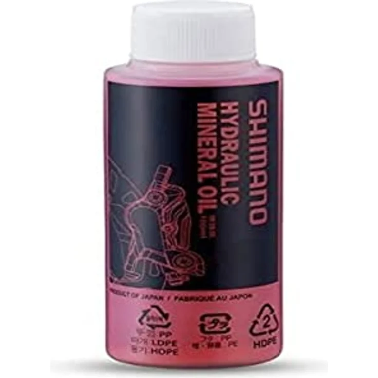 SHIMANO Mineralöl für Scheibenbremsen Flasche 100 ml, Y8399802B, red – Bild 1