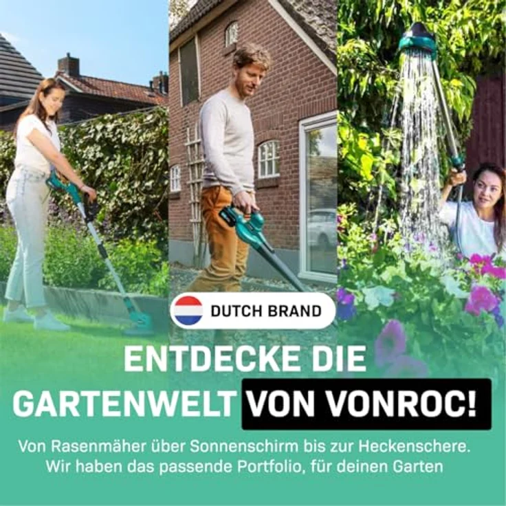 VONROC Laubsauger Elektro 3300W, 3 in 1 Laubsammler mit 270 km/h Blasgeschwindigkeit und 40L Auffangbeutel – Bild 7