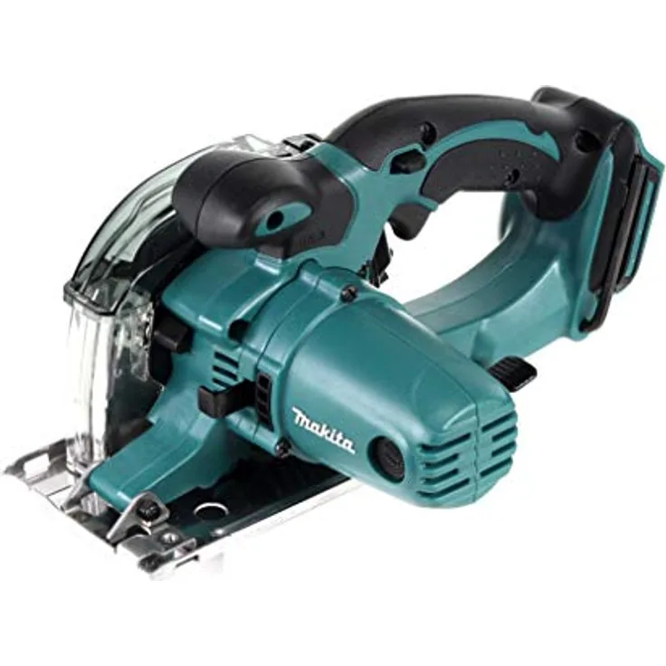 Makita DCS 552 Z 18 V Akku Metall Handkreissäge 136 mm - ohne Akku und Ladegerät + Sägeblatt und Schutzbrille