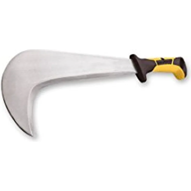 OCHSENKOPF Schweizer Gertel, Machete mit 2-Komponenten-Griff, Schneide 295 mm lang, für Garten-/Forstarbeit, OX 252 K-0500, 48.0 x 17.5 x 3.0 cm, gelb