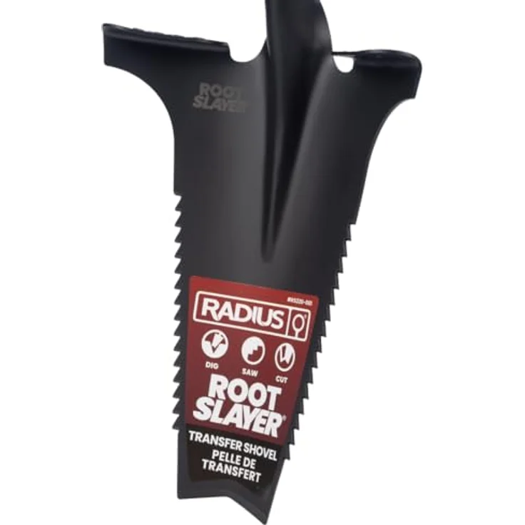 Root Slayer® Spaten 2.0 Radius Pro, Multifunktionsspaten mit Klinge und Zähnen zum Schneiden von Wurzeln, ergonomischer Griff, 1er oder 2er Pack – Bild 6