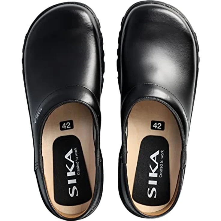 Sika Clog 125 Comfort, rutschhemmender Arbeitsschuh aus Permair® Leder, schwarz, Größe 46 – Bild 5