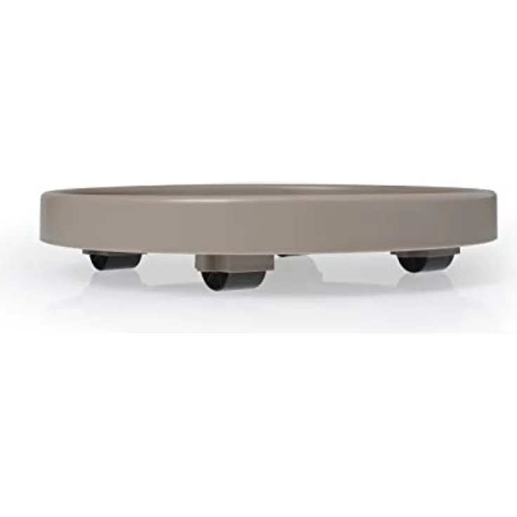 SAUCER W/ WHEELS 40CM TAUPE