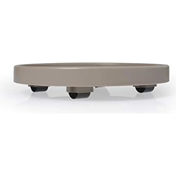 SAUCER W/ WHEELS 40CM TAUPE