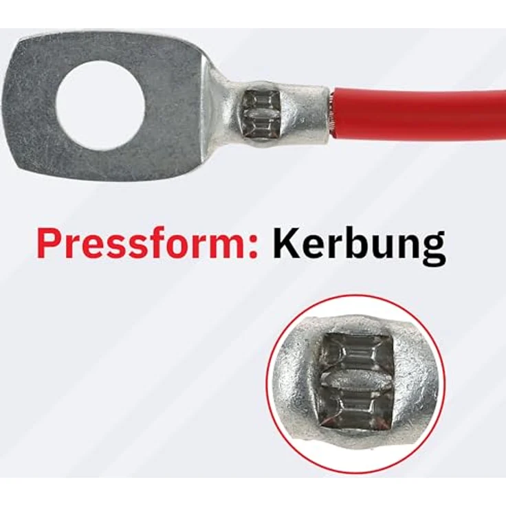 Intercable MPR16K, mechanische Crimpzange für Kabelschuhe und Verbinder, 285 mm, Querschnittsbereich 0,75 - 16 mm² mit Sperrvorrichtung – Bild 3