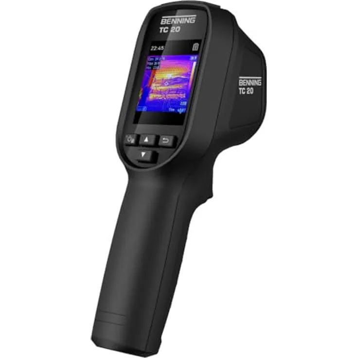 Benning Wärmebildkamera BENNING TC 20, Temperaturmessgerät mit 96px Sensorauflösung, Temperaturmessbereich -20 bis 550 °C, IP54, Akkubetrieb 8h