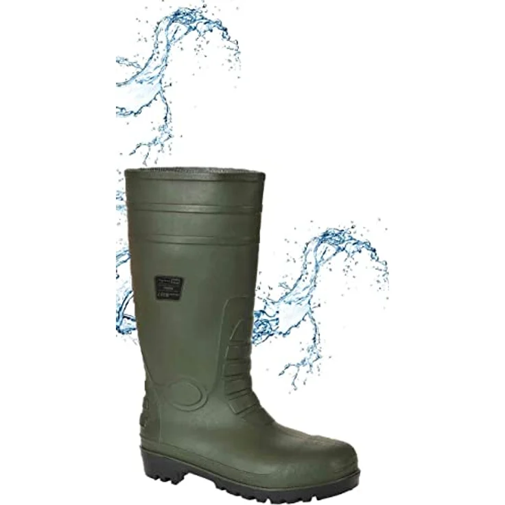 Portwest FW95 Total-Sicherheitsgummistiefel S5, wasserdicht, rutschhemmend, Stahlkappe, grün, Gr. 42 – Bild 4