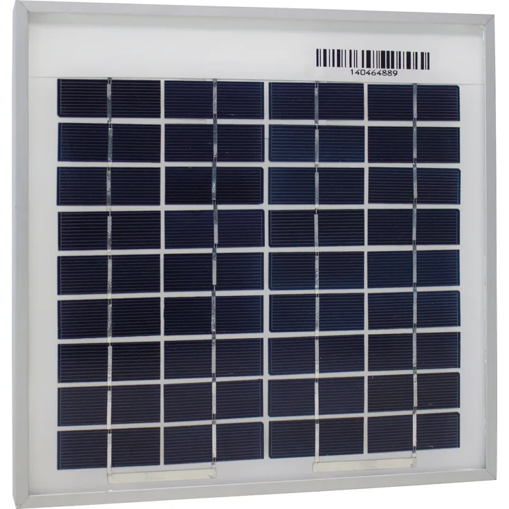 Phaesun Solarmodul Sun Plus 5, 5 W, 12 VDC, IP65 Schutz, kratzfester Aluminiumrahmen, wetterfeste Junction Box